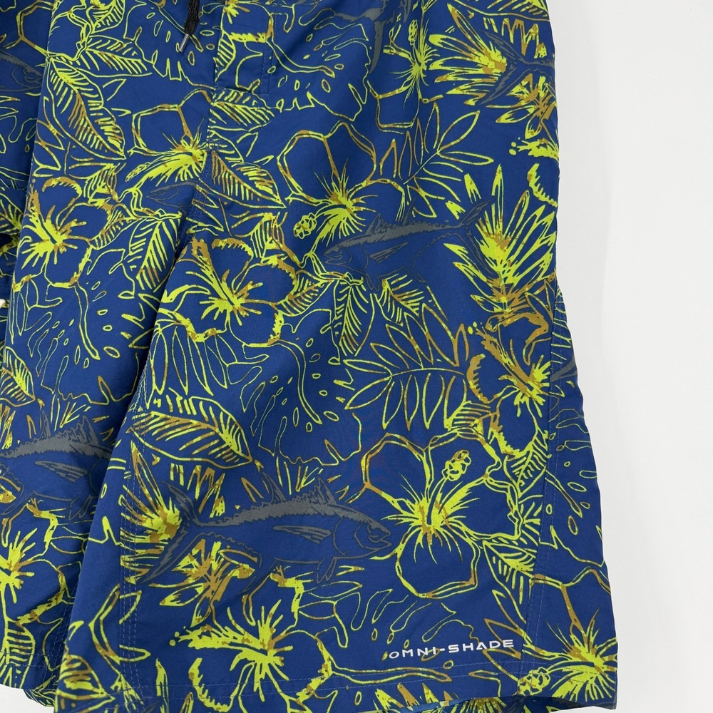 Columbia Men's PFG Offshore II Board Shorts Sz 38 Floral Fishing 11" Inseam - Picture 2 of 11